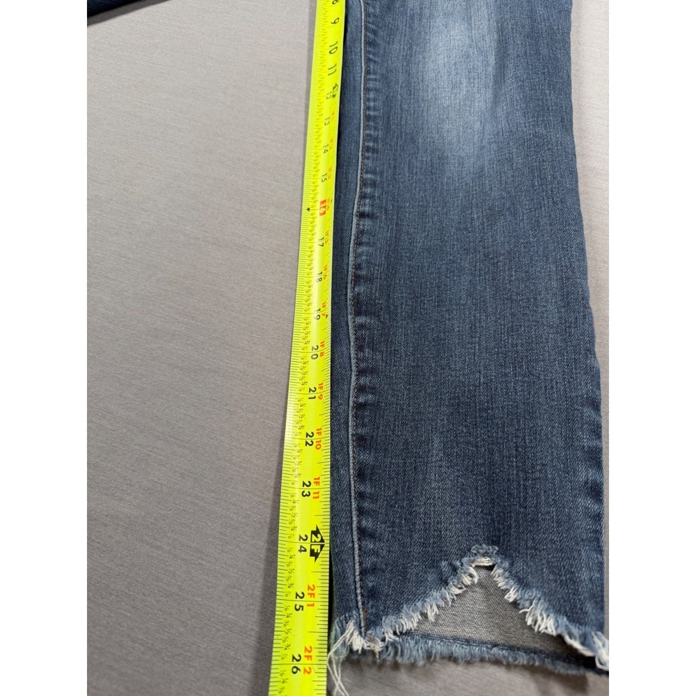 Kut From The Kloth Jeans Donna Skinny Ankle Step Fray Hem Denim Size 4 Boho Arts - Picture 14 of 15